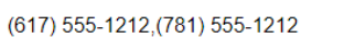Multiple Phonenumbers